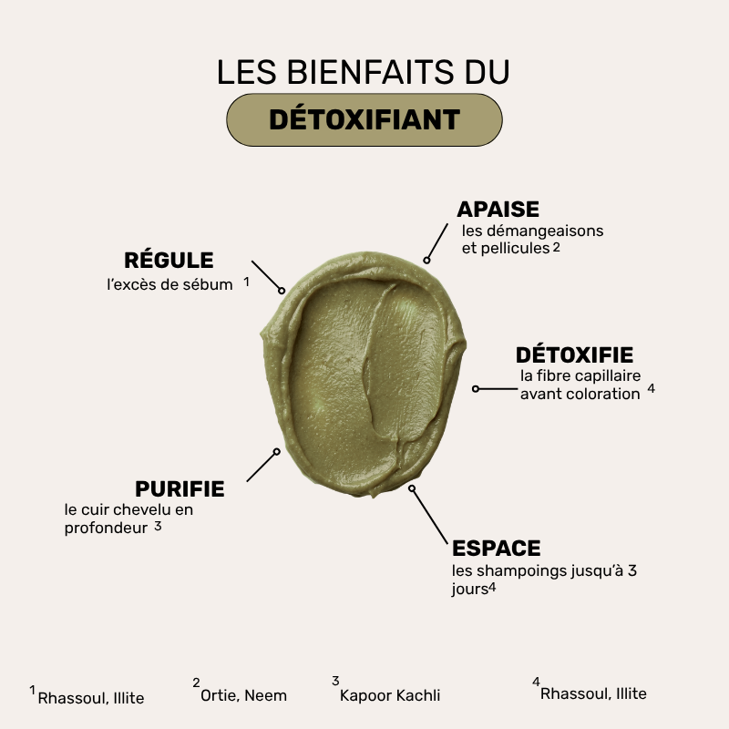 Masque Détox - Recharge Cure Cheveux Gras