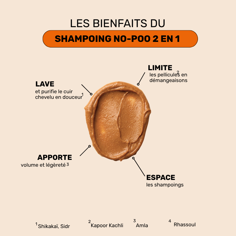Shampoing végétal "No-poo"  -  Shampoing sec