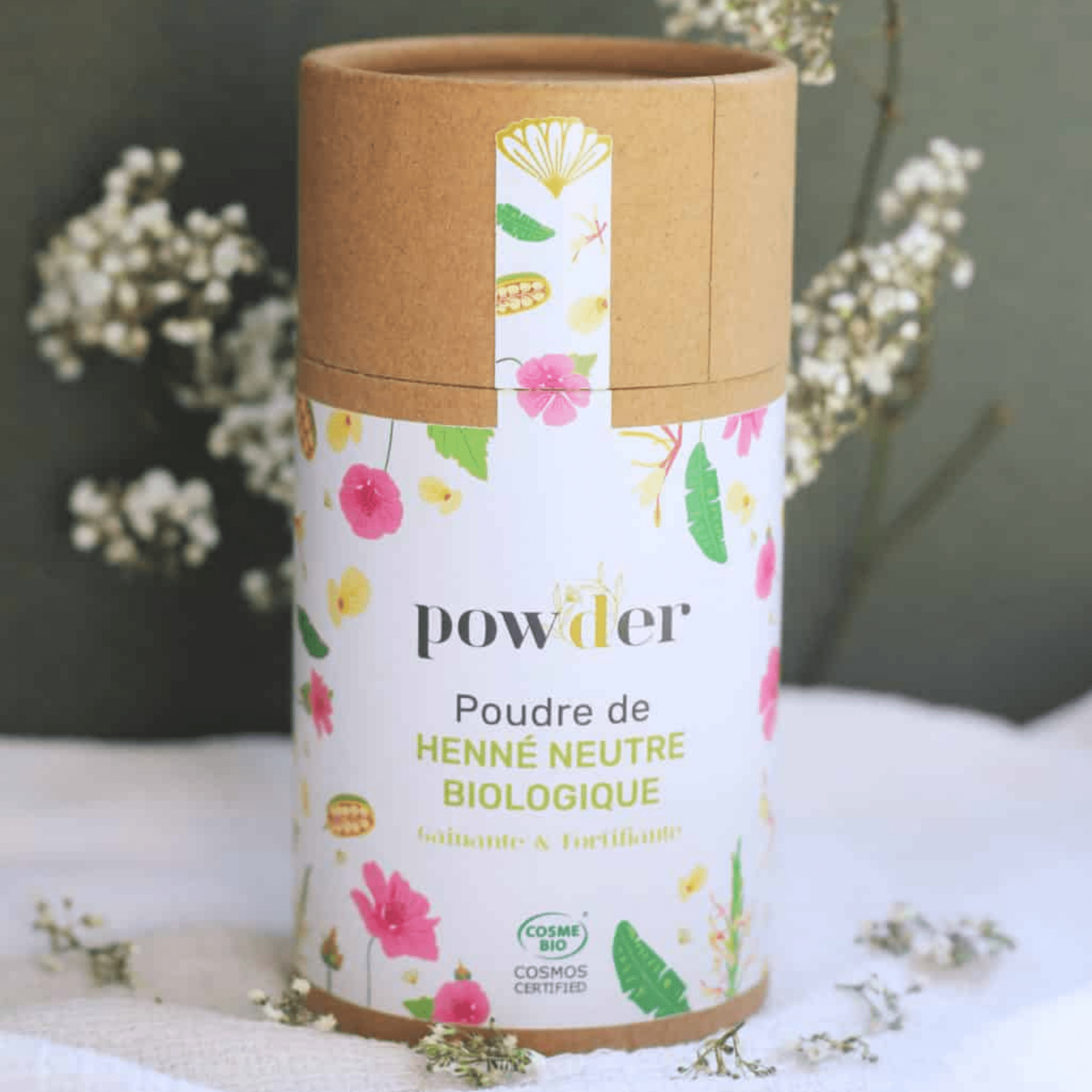 Henné neutre Bio pour cheveux (non colorante) – Powder